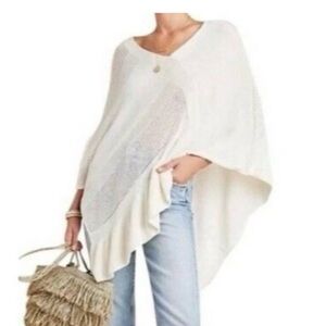 Chic Cream Women's Poncho